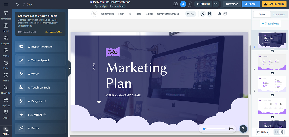 онлайн-сервис Visme