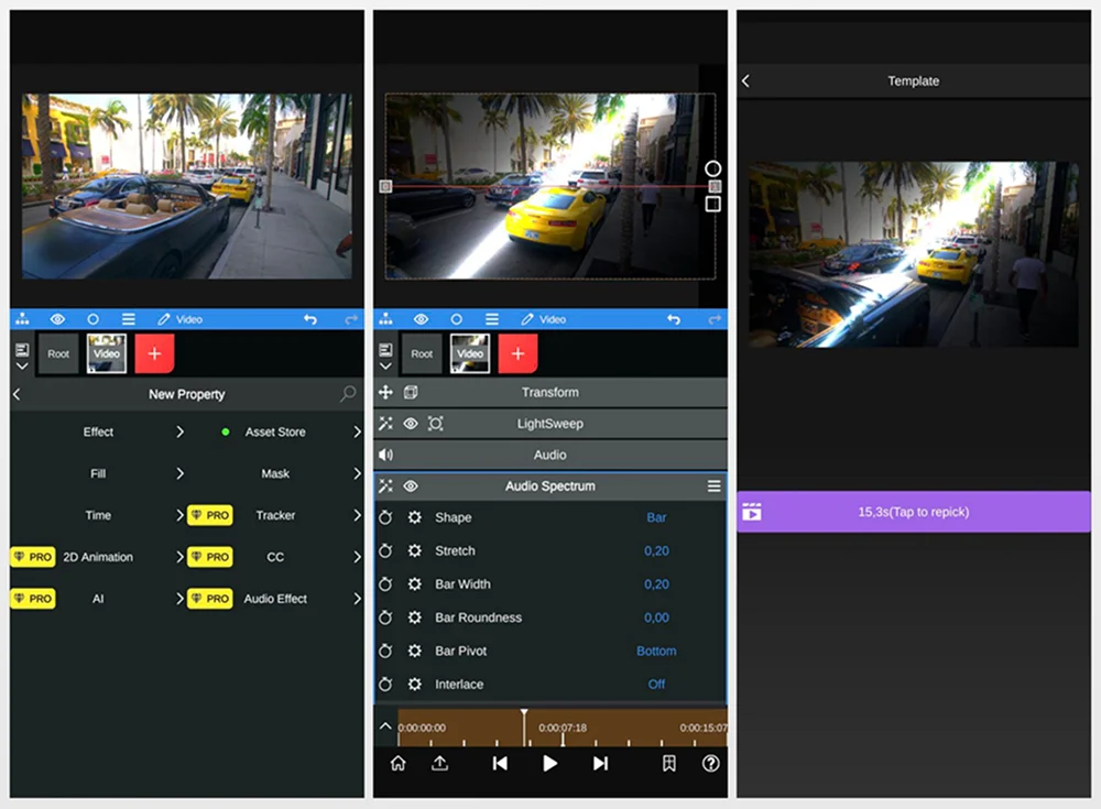 Интерфейс Node Video