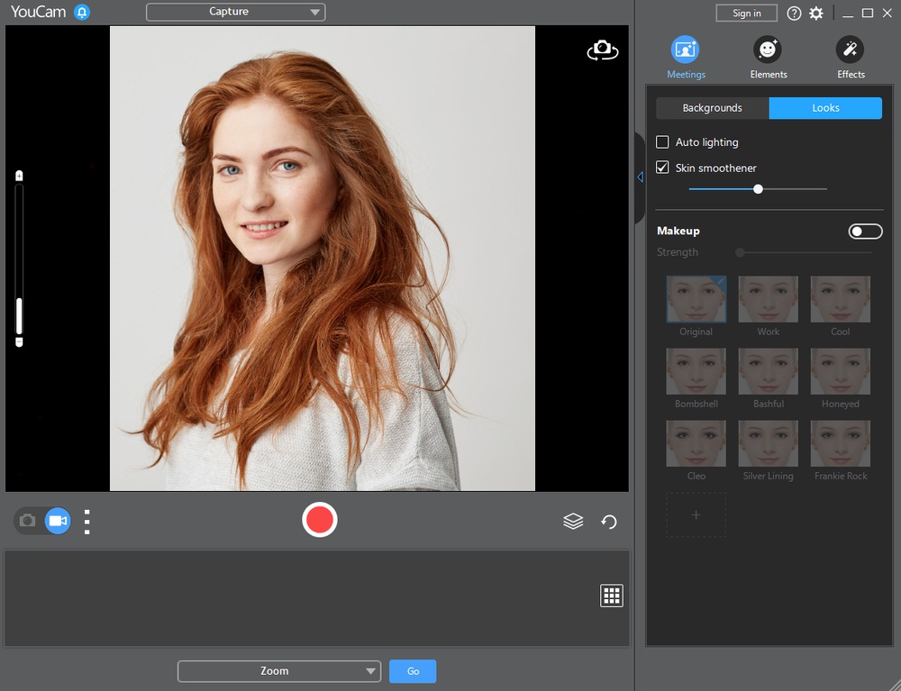 Интерфейс Cyberlink YouCam