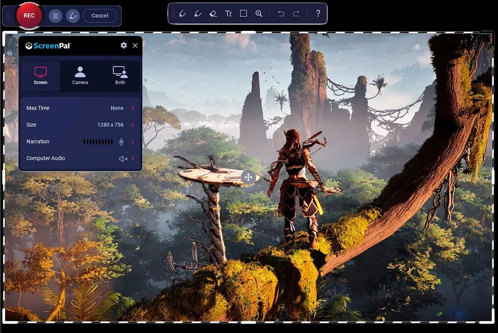 Интерфейс ScreenPal