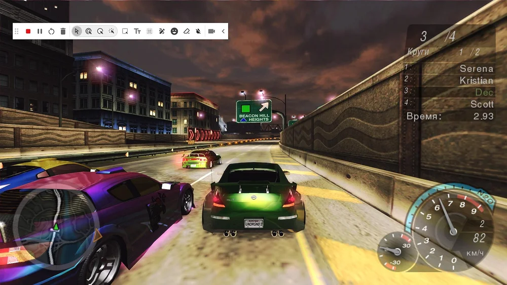 Интерфейс Screencastify